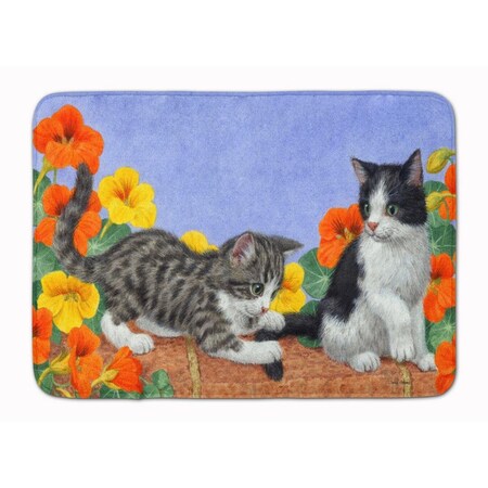 Carolines Treasures Kittens on Wall Machine Washable Memory Foam Mat ASA2201RUG
